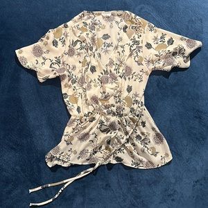 Sienna Sky Cream Floral Print Blouse